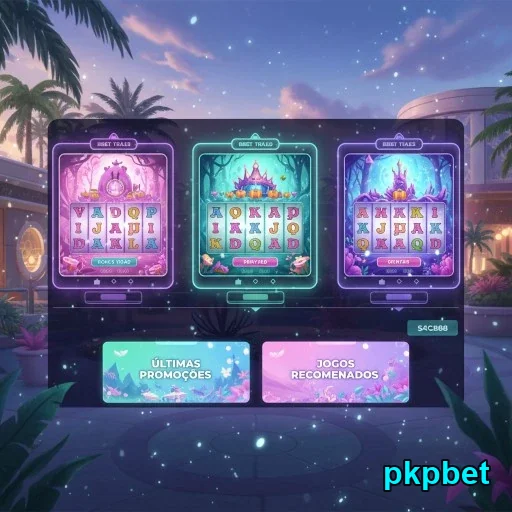 Interface do aplicativo pkpbet mostrando jogos de slots ao vivo.