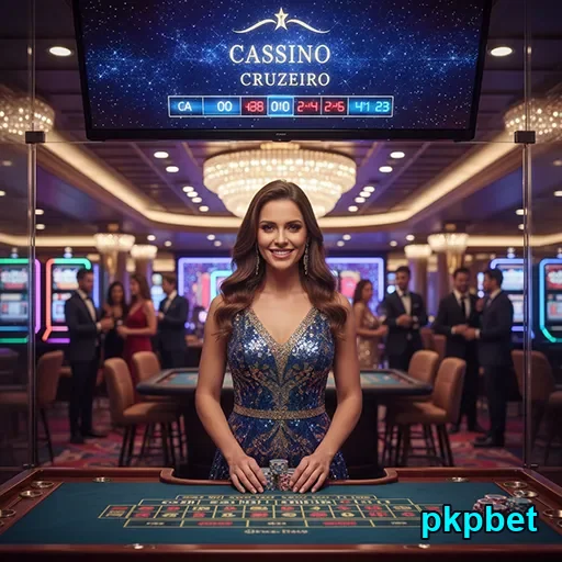 Dealing com cartas em mesa de cassino no pkpbet.