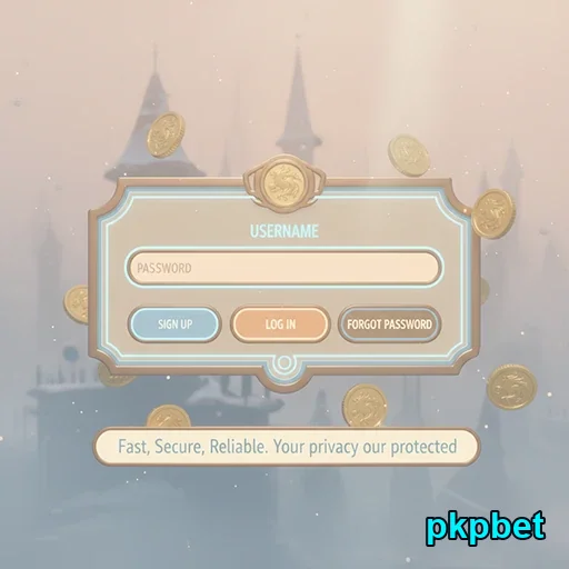 Tela de login do pkpbet com opções de acesso rápido.