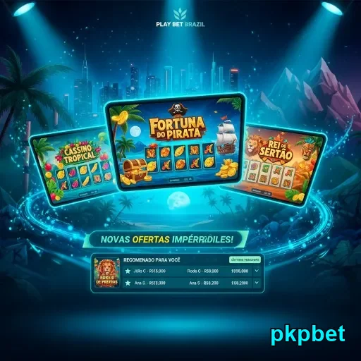 Jogos de slots imersivos na pkpbet: Fortuna do Pirata.