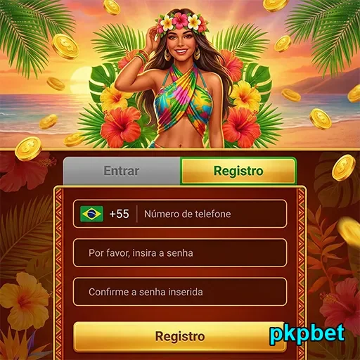 Aplicativo pkpbet demonstrando registro para serviços VIP.