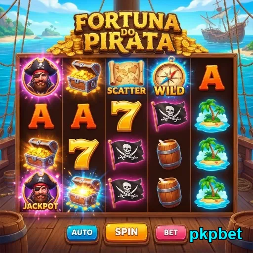 Slot 'Fortuna do Pirata' no cassino online pkpbet.