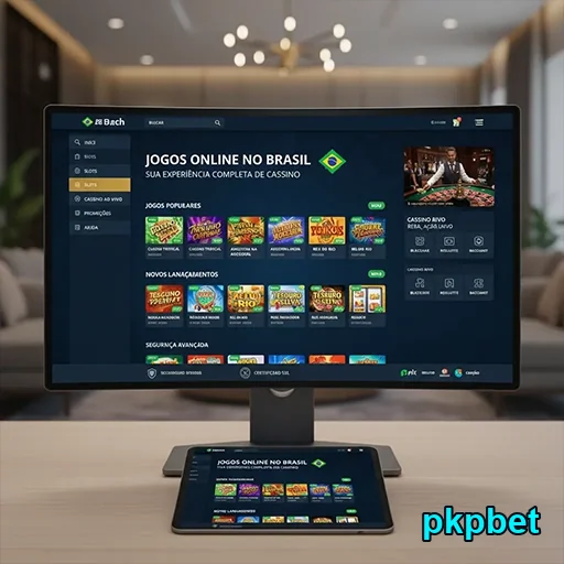 Tela de jogos de cassino no pkpbet com servicos VIP.