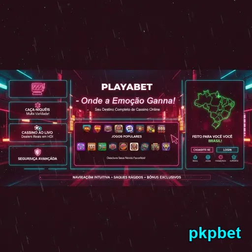 Interface da plataforma pkpbet destacando opções VIP