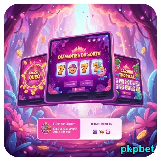 Interface de jogos do pkpbet com opções atraentes.
