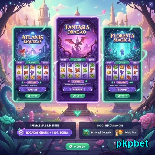 Interface do pkpbet com três jogos destacando limites altos.