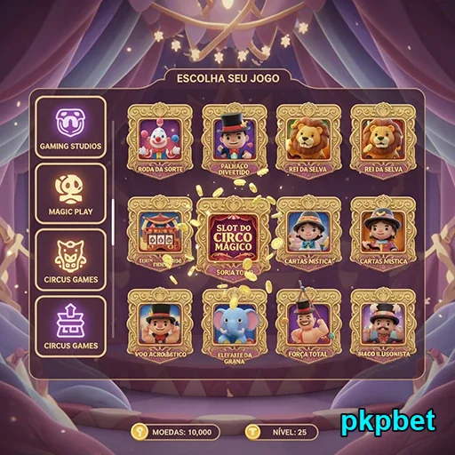 Imagem de jogos VIP oferecidos na pkpbet com temas variados